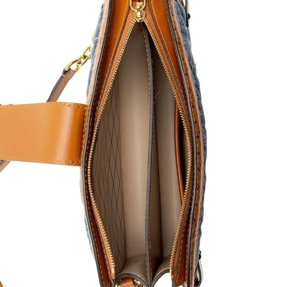 Louis Vuitton Denim Calfskin Malletage Trunk Clutch
